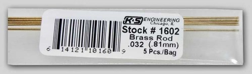 Brass Rod .81mm K&S #1602