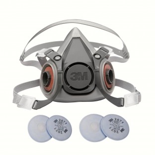 The 3M 6000 Respirator Half Mask is a good choice when using an airbrush