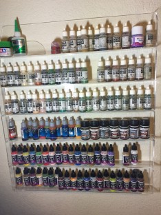 hobby paint rack, wall mount nail polish rack