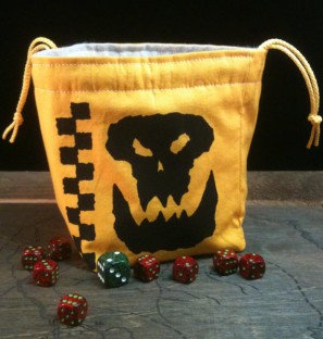 high quality dice bags by Greyed Out on Etsy