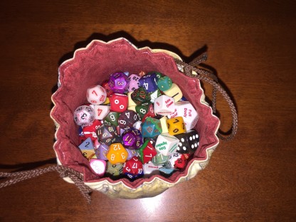 high quality dice bags by Greyed Out on Etsy