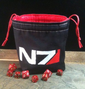 high quality dice bags by Greyed Out on Etsy