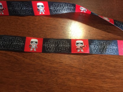 Star Wars The Force Awakens lanyard from the FUNKO Smugglers Bounty box