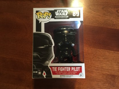 First Order TIE Fighter Pilot POP figure from the FUNKO Star Wars Smugglers Bounty box